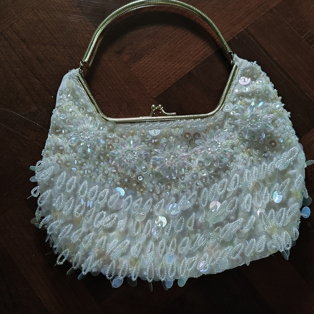 Sequin evening bag EUC